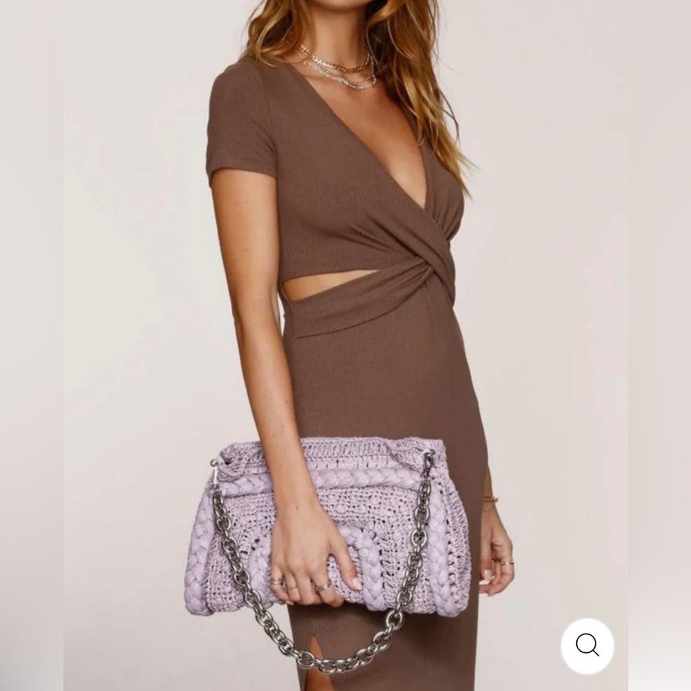 NWT Heartloom Taupe Cutout Dress